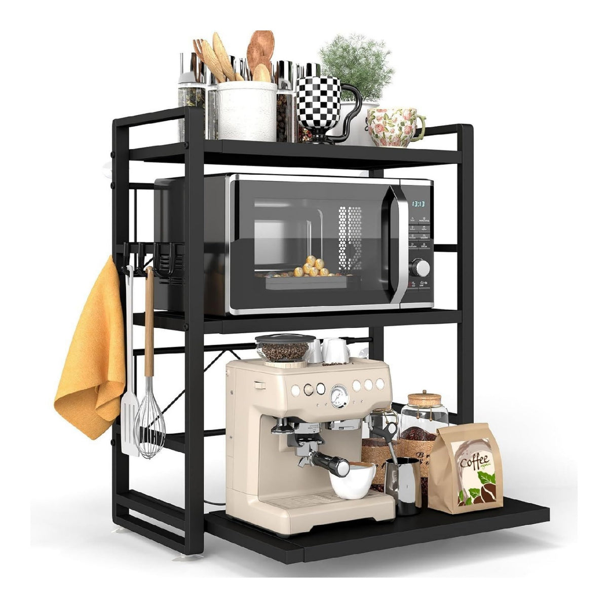 KLAMER Tischgrill 2400 Watt geriffelte Platte fuer Grillstreifen und Aroma Die antihaftbeschichteten Platten sind abnehmbar und leicht zu reinigen.