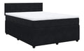 Boxspringbett mit Matratze Samt Schwarz 160x200 cm