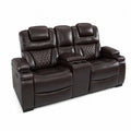 2-Sitzer Sofa aus Kunstleder mit Getr?nkeha