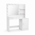 Schminktisch mit LED-Licht und Spiegel,