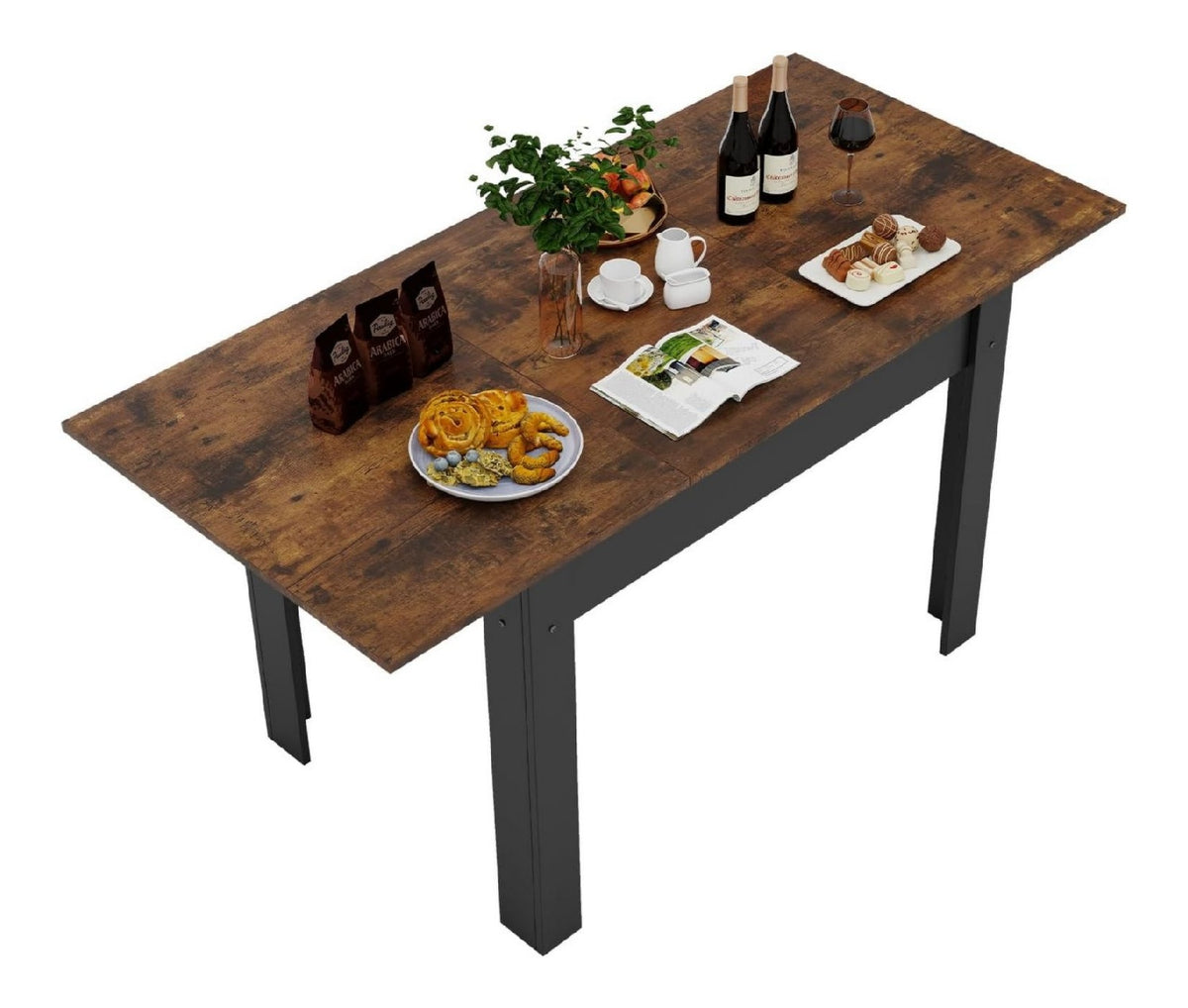 Dehner Klappsessel Tegernsee Schwarz natur 88 x 57 x 56 cm ca. aus FSC - zertifiziertem Akazienholz/Stahl