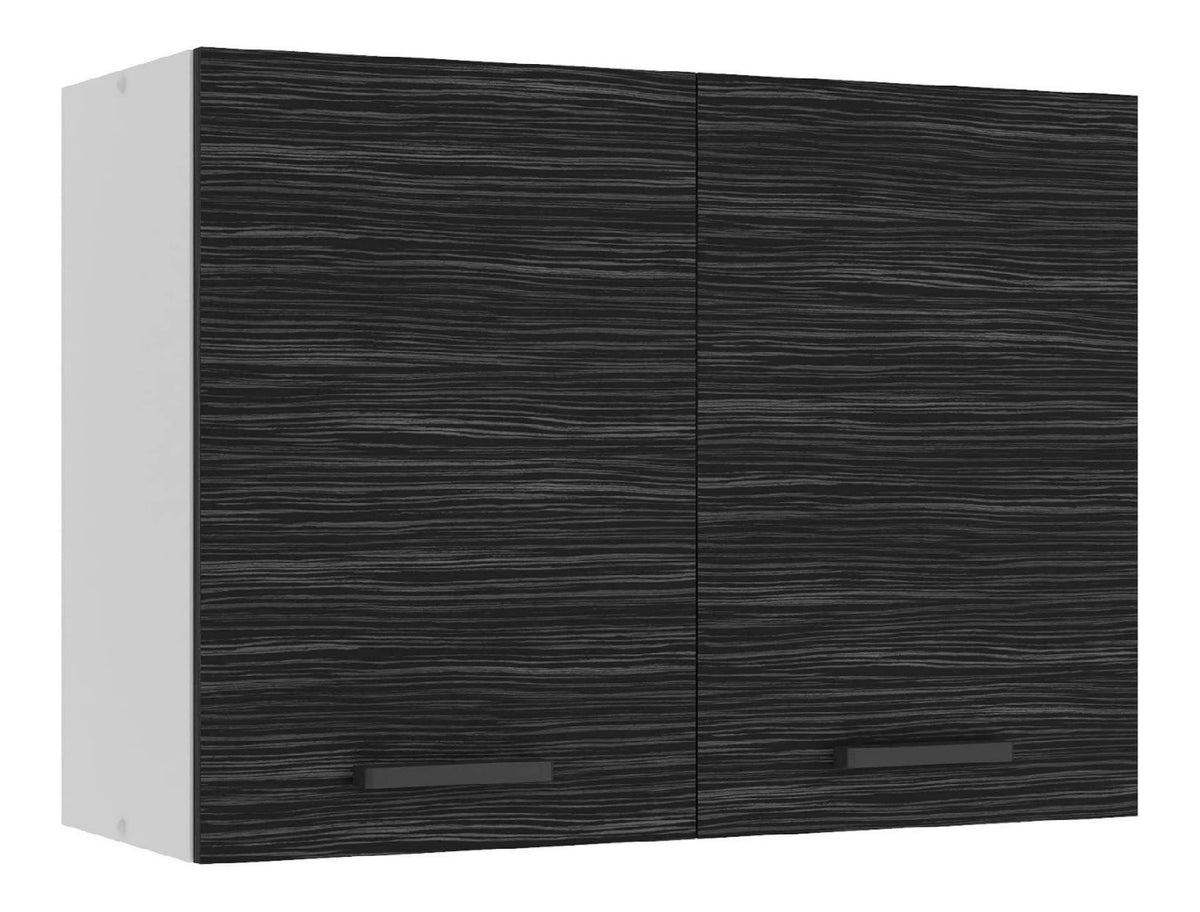8 Moderne Kuechenzeile ohne Elektrogeraete in Schwarz grau 220 x 211 x 60 cm Artisan Optik - Geraeumige Einbaukueche mit viel Stauraum - (B/H/T
