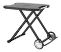 Outdoor Beistelltisch mit Rollen Schwarz
