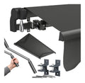 Kestria Markise anthrazit 400x250 cm Gelenkarmmarkise mit Kurbel Blickdicht wetterfest
