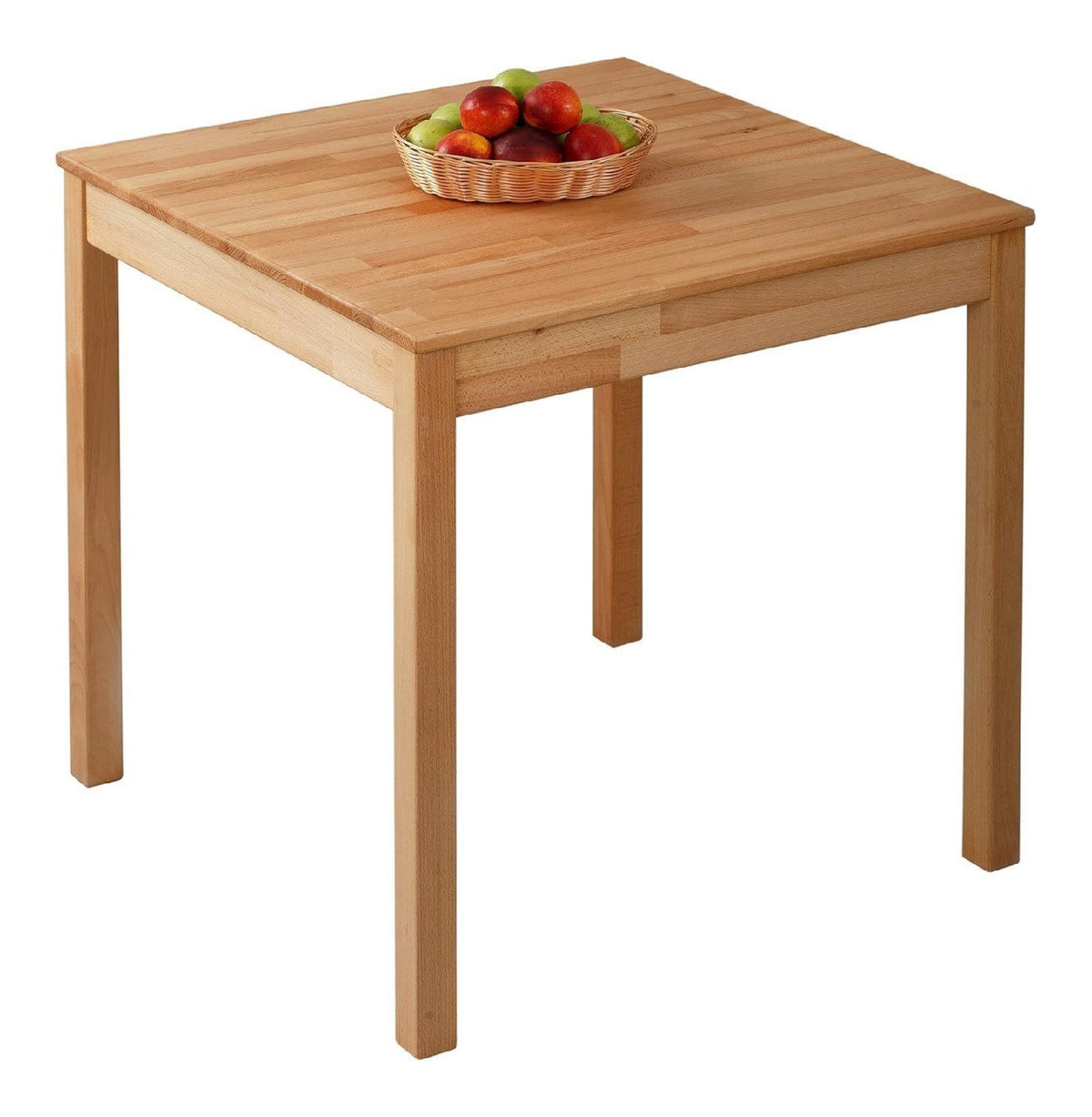 Wood Esstisch Tomas aus Massivholz ( Grau buche 75 x 75 x 75 cm