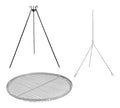 Cook King Stahl Schwenkgrill mit Grillzubehoer Dreibein Grill inkl. Grillrost 70 cm Handgefertigt in Europa edelstahl