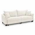 3-Sitzer Cordsofa mit Holzbe