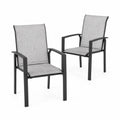 2er-Set Gartenst¨¹hle aus Aluminium und Text