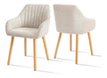 Deuline Esszimmerstuehle Essstuehle Samtbezug Polsterstuhl Esszimmer Stuhl 4er-Set 521252 Grau