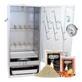 Angel-Berger Premium Raeucherofen hochwertiger Raeucherschrank mit viel Raeucherzubehoer Smoker Raeuchern (ohne Heizung