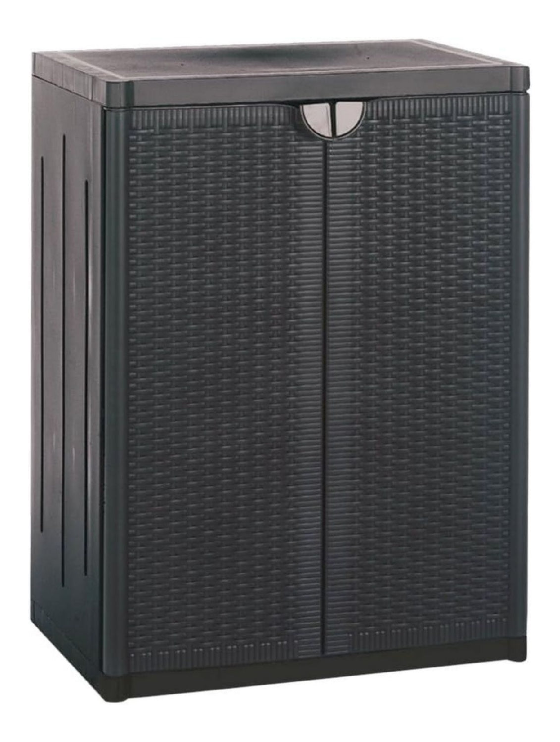 Low Cabinet rattan Black