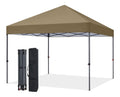 MasterCanopy Pop-up-Pavillon Faltpavillon Festzelt 3x3 Khaki Schnellaufbau 3-Fach hoehenverstellbar