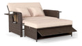 Gartenschrank Grau 90 x 55,5 x 87 cm wetterfest WPC-Lamellenoberflaeche