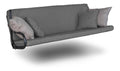 Skolm Vidar Metallbett Schwarz 180x200 cm Bettrahmen mit Lattenrost Bett aus Metall stabiles Metall Bettgestell