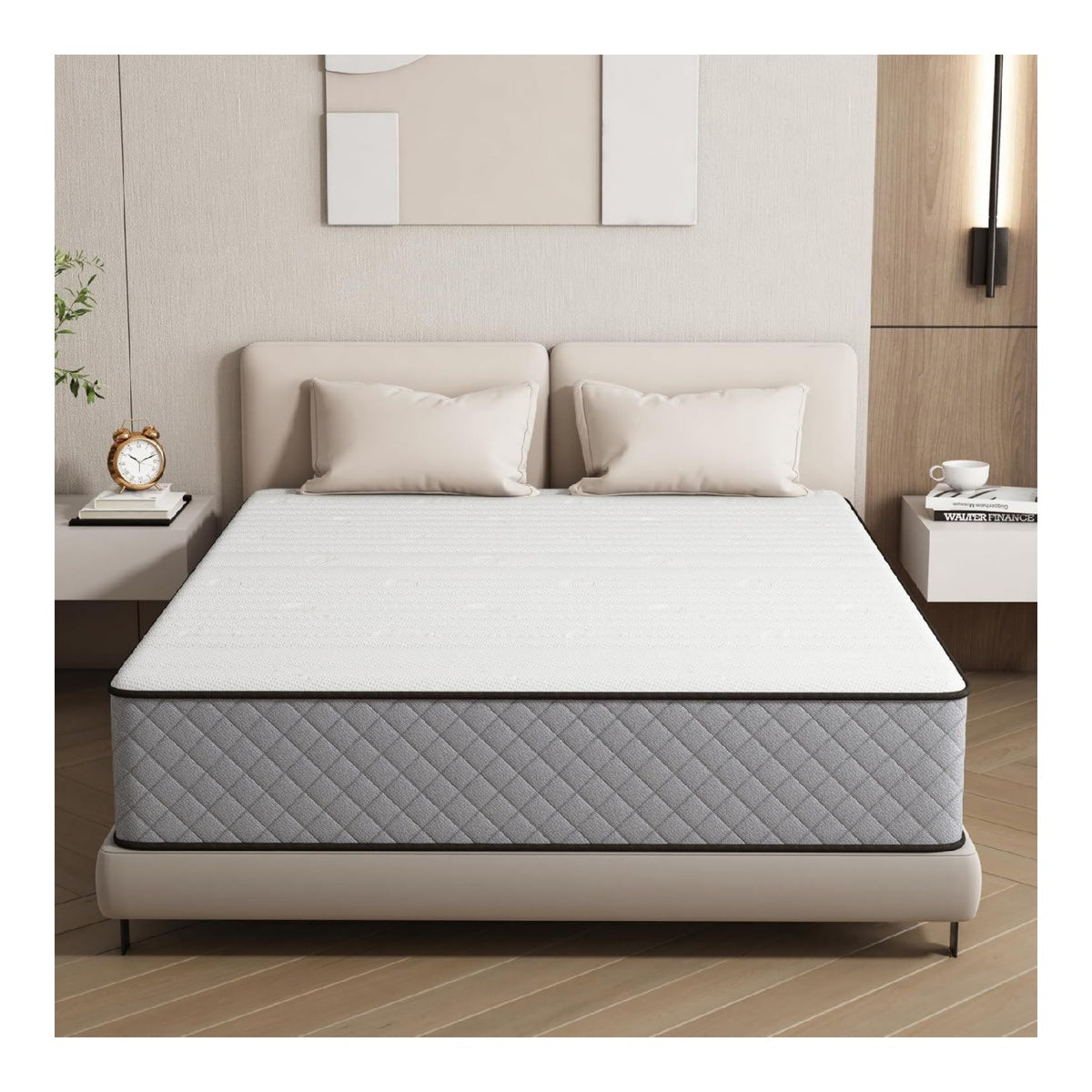 Matratze Kaltschaum H2 H3 mit Oko-Tex Zertifiziert 25 cm Hoehe 140x200 7-Zone Taschenfederkernmatratze mit Memory Foam Bett Matratze