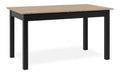 003410 Esszimmertisch 120 Kuechentisch in Artisan Nb./ca. ausziehbar 160 cm Schwarz eiche 120 x 76 x 70 cm