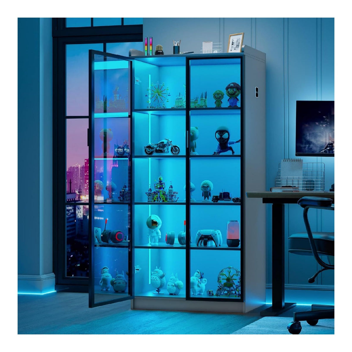 Led Vitrine Buffetschrank