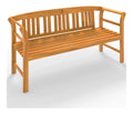 Gartenbank FSC-Zertifiziert Wetterfest Rot holz 158x43cm 480kg Belastbarkeit 3-Sitzer