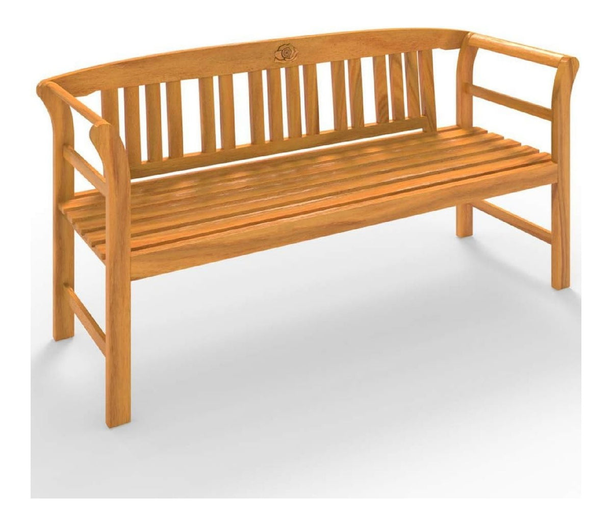Gartenbank FSC-Zertifiziert Wetterfest Rot holz 158x43cm 480kg Belastbarkeit 3-Sitzer