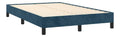 Polsterbett Blau dunkelblau 120x200cm Bett Bettgestell mit Lattenrost Schlafzimmerbett Doppelbett mit Stuetzbeinen