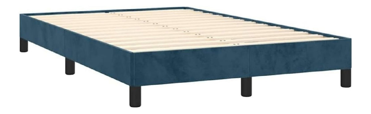 Polsterbett Blau dunkelblau 120x200cm Bett Bettgestell mit Lattenrost Schlafzimmerbett Doppelbett mit Stuetzbeinen