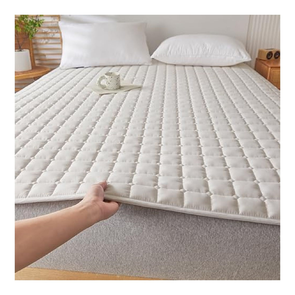 Atmungsaktive Faltmatte Weiche Futon-Matratze fuer Bodenbett tragbare Campingmatratze bequemes und leichtes Campingbett