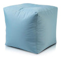 Ecopuf Cube L Fusshocker fuer den Aussenbereich aus wasserdichtem Polyester Oxford Outdoor mit Fuellung aus Polystyrol-Kugeln Dim 50 x 50 cm