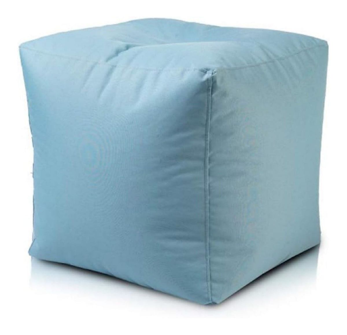 Ecopuf Cube L Fusshocker fuer den Aussenbereich aus wasserdichtem Polyester Oxford Outdoor mit Fuellung aus Polystyrol-Kugeln Dim 50 x 50 cm