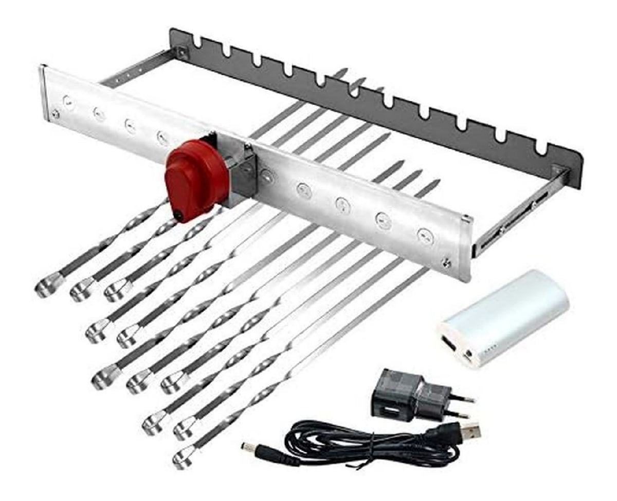 Grillaufsatz Line mit Motor Powerbank und 11 Spiesse