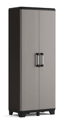 Lagerschrank Einlegeboeden Kunststoffschrank Gartenschrank Schwarz grau