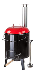 DEMA Eintopfofen Gulaschkanone 14L Outdoor Kocher Gulaschkessel Ofen Feuertopf Kochkessel Outdoor Herd